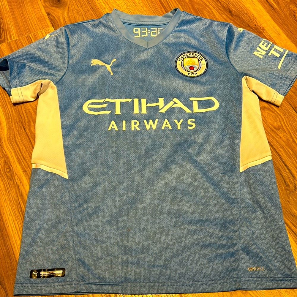 Puma Man City kids jersey